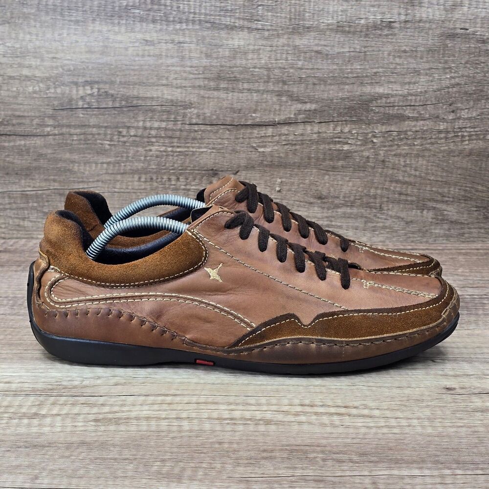 Pikolinos Fuencarral Men's Size EU 45 US 11-11.5 Brown Leather Lace Up Shoes